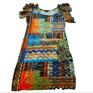 Forever 21 colorful dress shirt size large